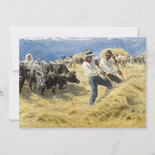 Invitation Peder Severin Kroyer - Threshing dans les Abruzzes