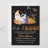 Invitation Peek-A | Little Ghost Halloween Baby Shower (Devant)