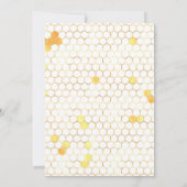 Invitation Peigne d'or minimal Anniversaire (Dos)