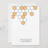 Invitation Peigne moderne | Baby shower Bumblebee (Dos)