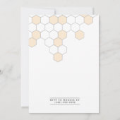 Invitation Peigne moderne | Baby shower Bumblebee (Dos)