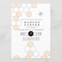 Peigne moderne | Bumblebee fête d'anniversaire