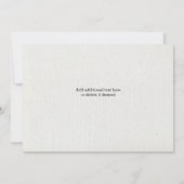 Invitation Peignez la nuit, peignez et sirotez la partie de (Dos)