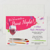 Invitation Peignez la nuit, peignez et sirotez la partie de (Devant / Derrière)