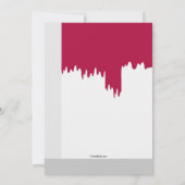 Invitation Peignons l'anniversaire rouge de la ville (Dos)