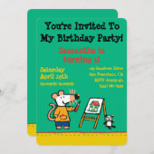 Invitation Peindre avec marguerite ! (Devant / Derrière)