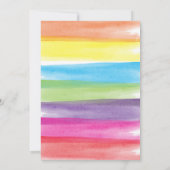 Invitation Peindre Rainbow Anniversaire virtuel (Dos)