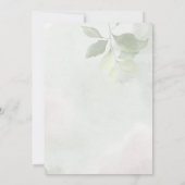 Invitation Peine de magenta rose rose eucalyptus verdure (Dos)