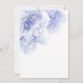 Invitation Peine lilas violette mariage aquarelle florale (Dos)