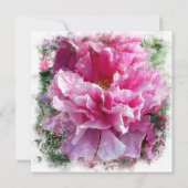 Invitation *~* Peine rose Peony Peinture Artistique AR1 Maria (Dos)
