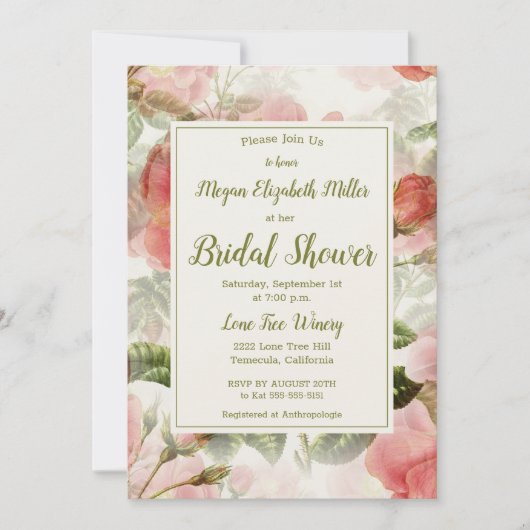 Invitation Peint Vintage (Devant)