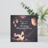 Invitation peinte au masque vintage Elegant Glow (Debout devant)