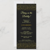 Invitation Peinte de Champagne pour Fêter (Dos)
