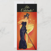 Invitation Peinte de Dame de Champagne Faisons la (Devant)