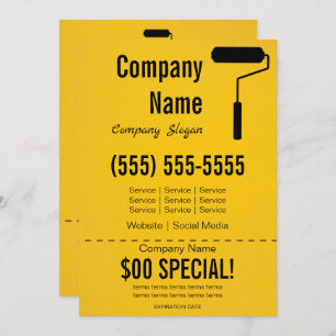 Invitation Peintre 5x7