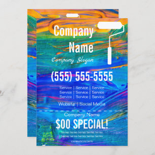 Invitation Peintre 5x7