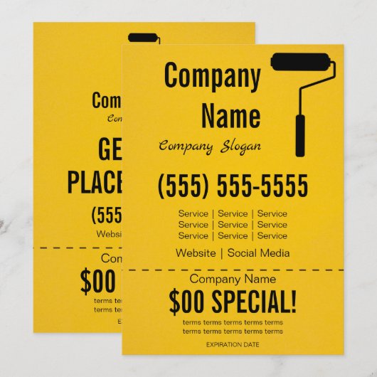 Invitation Peintre 5x7 Flyer (Devant / Derrière)