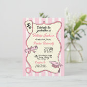 Invitation Peinture à la main rose Médicale infirmière infirm (Debout devant)