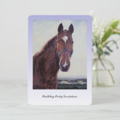 Invitation Peinture à l'huile de châtaignier (Debout devant)