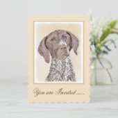 Invitation Peinture à pointres germanique - Art original (Debout devant)