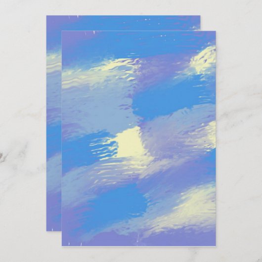 Invitation peinture abstraite (Devant / Derrière)