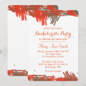 Invitation Peinture Abstraite à l'Aquarelle pour Enterrement  (Devant / Derrière)