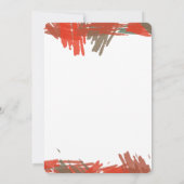 Invitation Peinture Abstraite à l'Aquarelle pour Enterrement  (Dos)