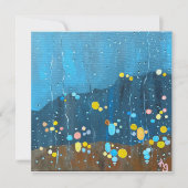 Invitation Peinture Abstraite de pluie (Devant)