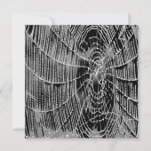 Invitation Peinture Abstraite D'Une Cobweb Blanc Gris Sur Noi (Devant)