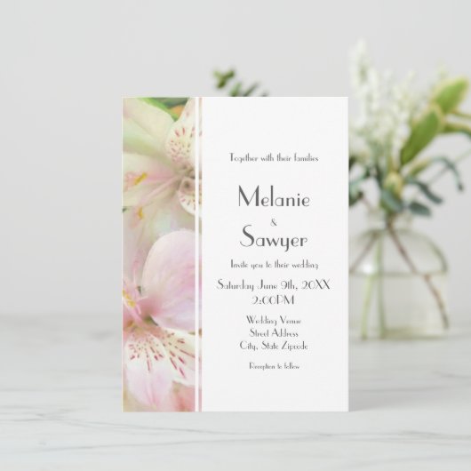 Invitation Peinture Alstromera douce (Debout devant)