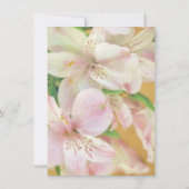 Invitation Peinture Alstromera douce (Dos)