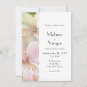 Invitation Peinture Alstromera douce (Devant)