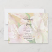 Invitation Peinture Alstromeria douce (Devant)