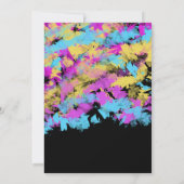 Invitation Peinture Art Art Art Tablier Art Art Anniversaire (Dos)