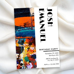 Invitation Peinture artistique abstraite