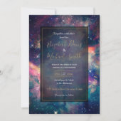 Invitation Peinture couleur Galaxy Nebula aquarelle (Devant)
