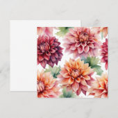 Invitation Peinture Dahlia (Devant / Derrière)
