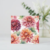 Invitation Peinture Dahlia (Debout devant)