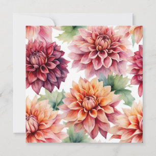 Invitation Peinture Dahlia
