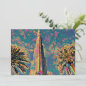 Invitation Peinture de Burj Khalifa (Debout devant)