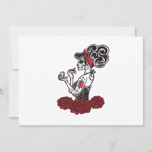 Invitation Peinture de guerre (Dos)