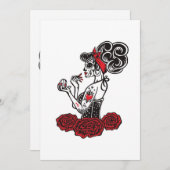 Invitation Peinture de guerre (Devant / Derrière)