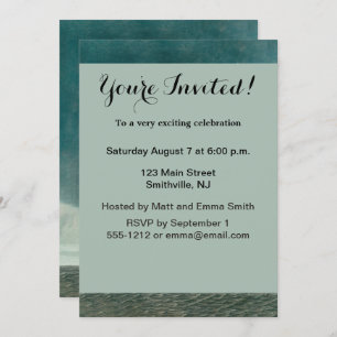 Invitation Peinture de la faune de la sterne de l'Arctique Au