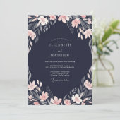 Invitation Peinture de mariage pêche de minuit (Debout devant)