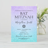 Invitation Peinture de Parties scintillant Faux Bat mitzvah v (Debout devant)