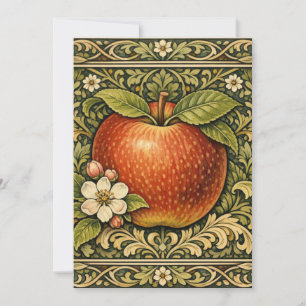 Invitation Peinture de pomme vintage