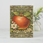Invitation Peinture de pomme vintage  (Debout devant)