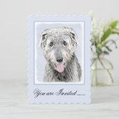 Invitation Peinture de Wolfhound en Irlande - Beau art origin (Debout devant)
