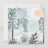Invitation Peinture d'hiver, Noël, hiver, aquarelle (Devant)
