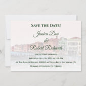 Invitation Peinture du Grand Canal, Venise, Italie Mariage (Dos)